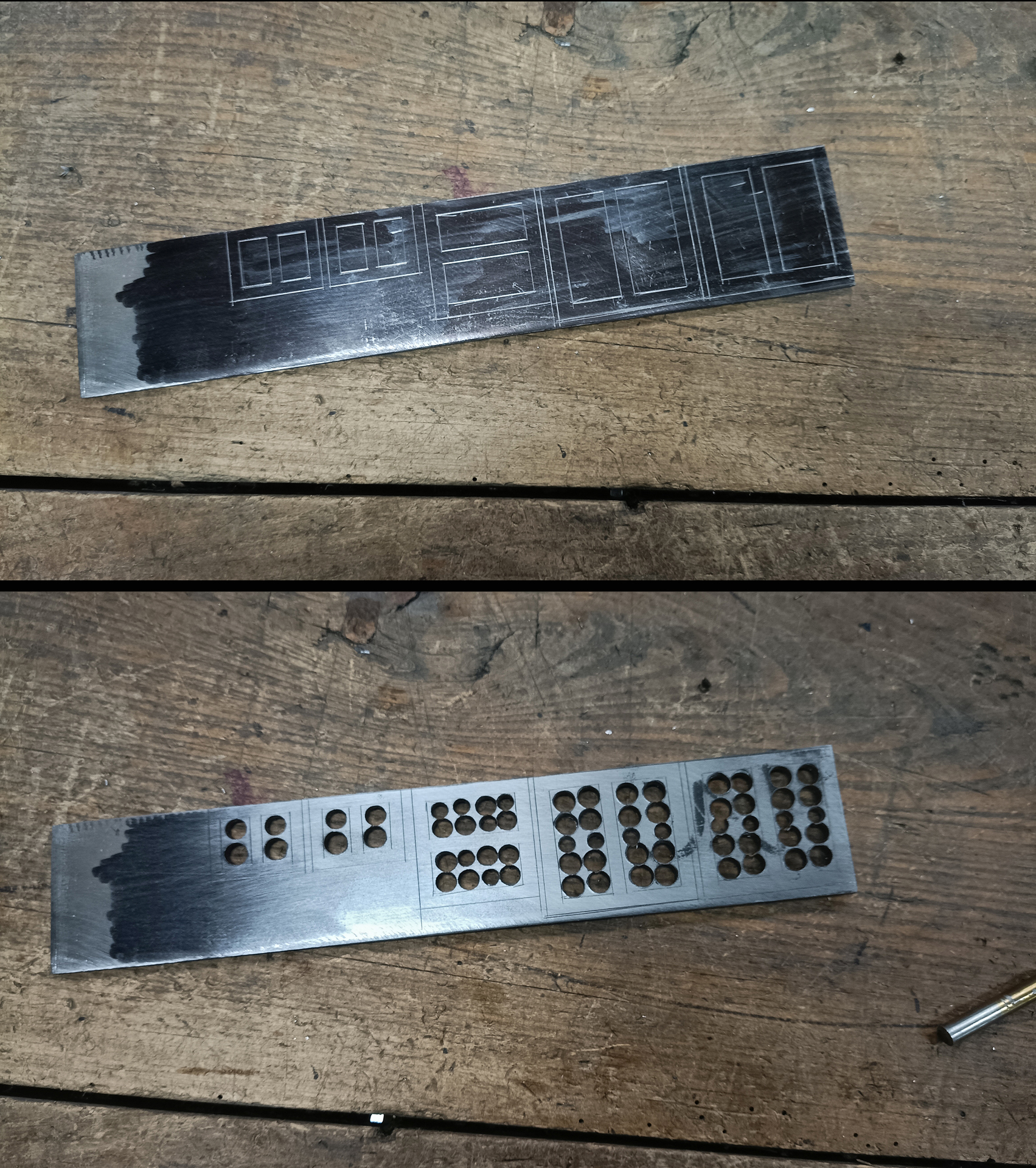 Handmade steel buckles: from 3 mm steel sheet to final product./Rcznie robione sprzczki stalowe: od 3 mm kawaka blachy do kocowego produktu.